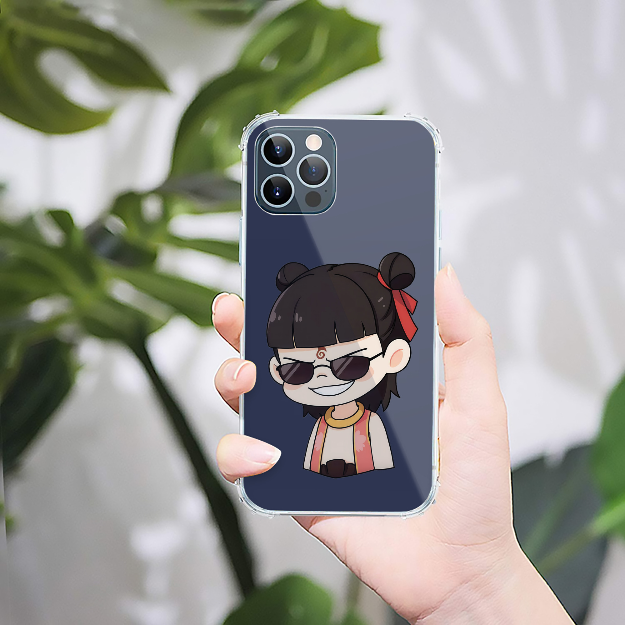 （画像用） Ne Zha 2 ナタ 魔童の大暴れ 【iPhone 12シリーズ対応】透明スマホケース（クリアソフトケース）